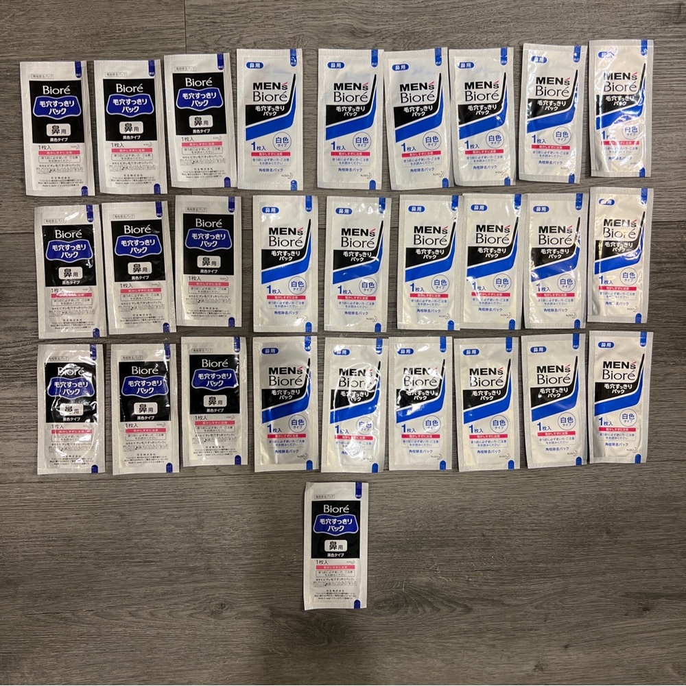 Biore nose strips from Japan. 28 x single nose strips